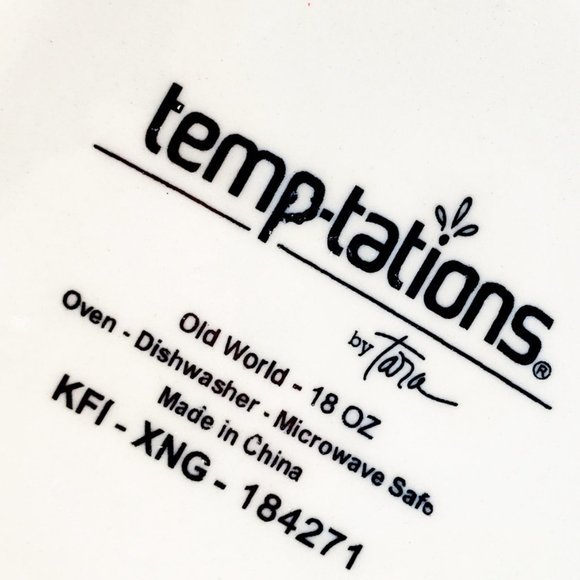 Temptations by Tara Old World Blue 18 oz Pitcher Ceramic Micro & Oven Dishwasher - Picture 6 of 6